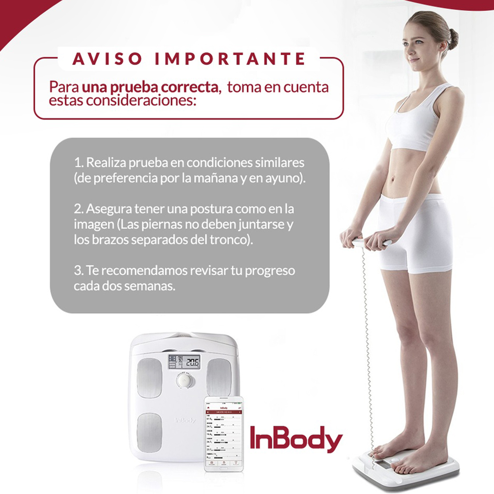 Báscula premium InBody Dial Blanco H20N
